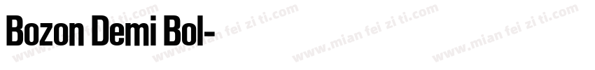 Bozon Demi Bol字体转换